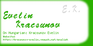 evelin kracsunov business card